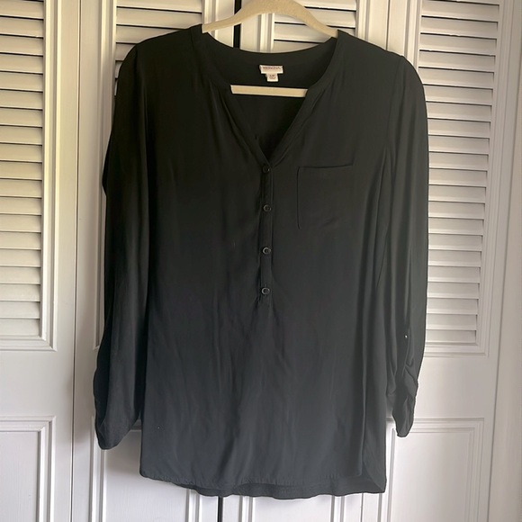 Merona black tunic top - Picture 1 of 7